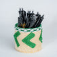 Loofah Pen Holders Home Decor Desks Shelves Coffee Tables